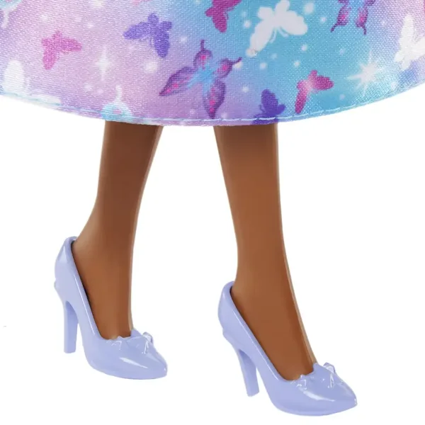 Barbie Dreamtopia: Princeska lutka v modro-vijolični obleki s metulji - Mattel slika 4