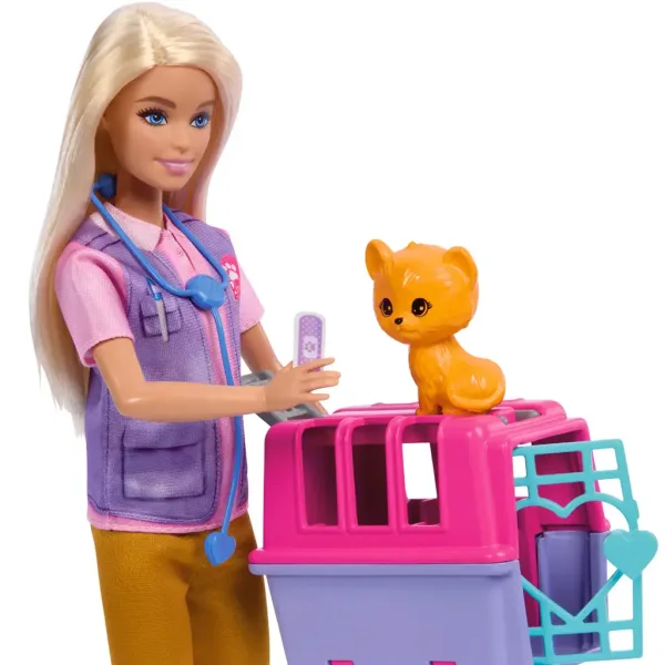Barbie: Karierna lutka reševalka divjih živali z dodatki - Mattel slika 3