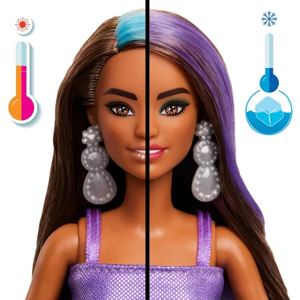 Barbie: Party Reveal presenečenje punčka z rjavimi lasmi - Mattel slika 3