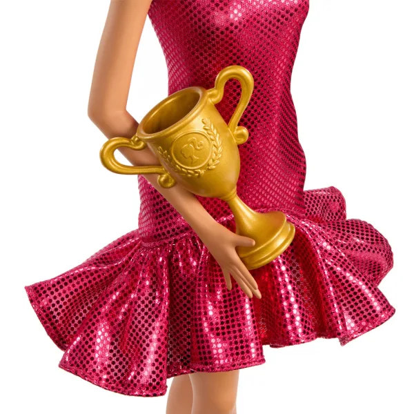 Barbie: karierna lutka plesalke družabnih plesov s pokalom - Mattel slika 3