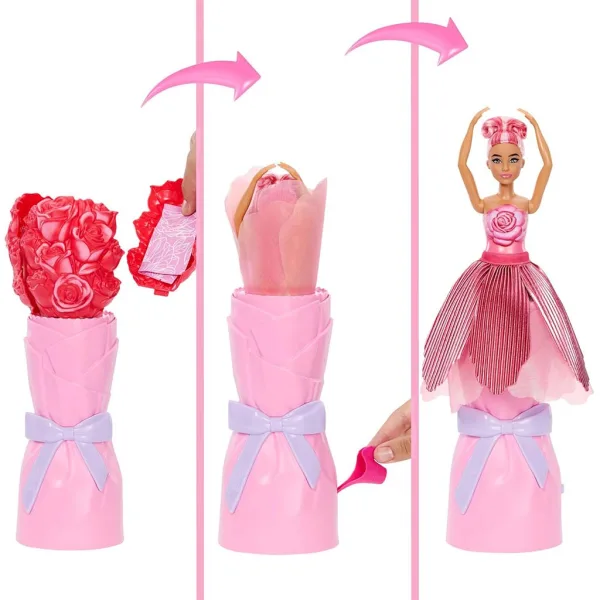 Barbie Reveal: Presenečenje punčka s cvetličnim čarom - Vrtnica - Mattel slika 3
