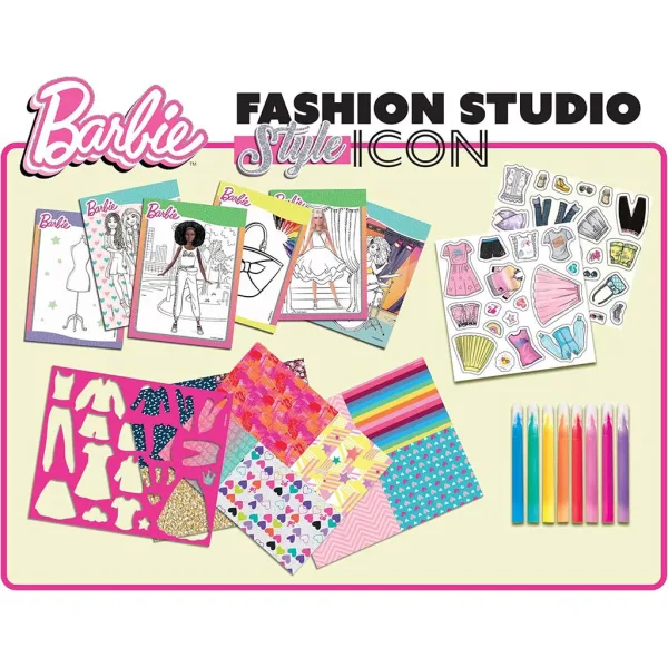 Barbie Style Icon pobarvanka in komplet za oblačenje - Lisciani slika 2