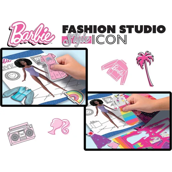 Barbie Style Icon pobarvanka in komplet za oblačenje - Lisciani slika 3