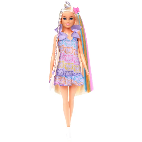 Barbie lutka v obleki z mačko, modni prameni, igralni komplet – Mattel slika 2