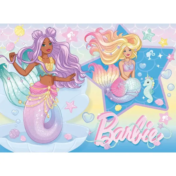 Barbie morska dekliška prijateljica 24-delni Eco mini puzzle 35x25 cm - Lisciani slika 2