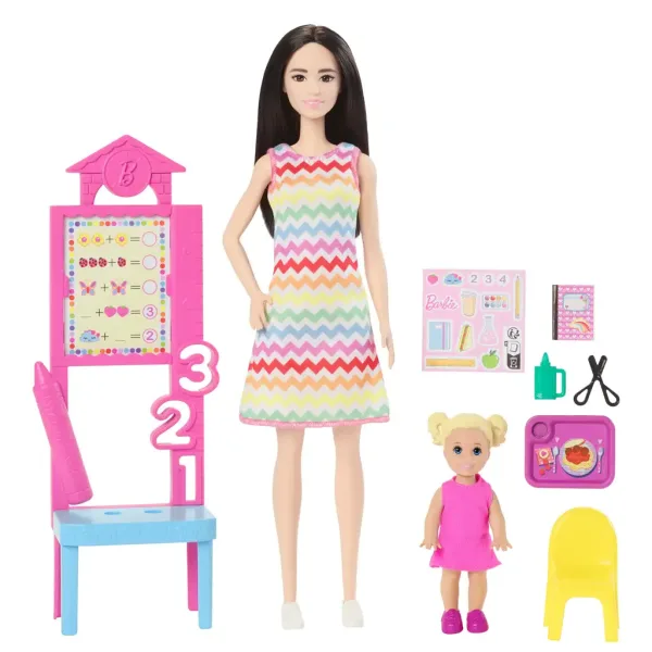 Barbie učiteljica karierni set z blond otrokom - Mattel slika 2