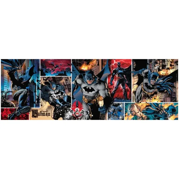 Batman 1000-delna panoramska sestavljanka s posterjem - Clementoni slika 2