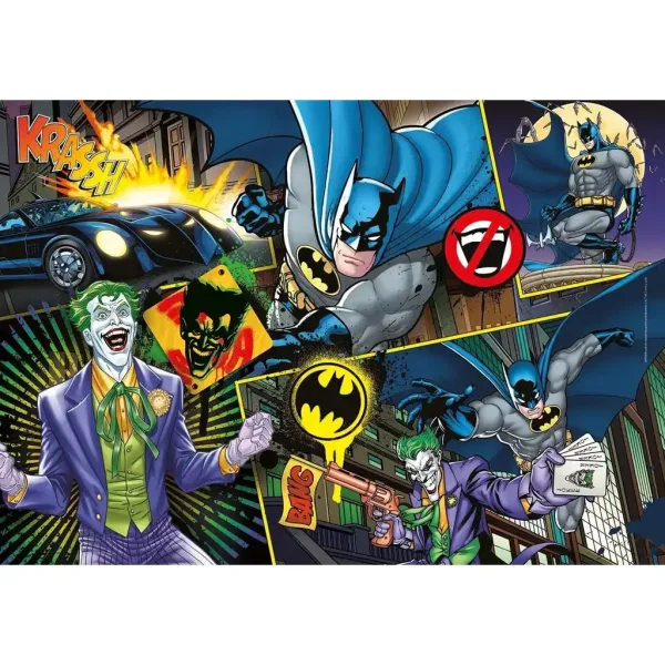 Batman proti Jokerju 104-delna supercolor sestavljanka - Clementoni slika 2