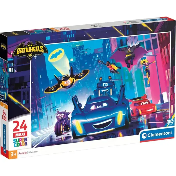 Batwheels 24-delni maxi supercolor puzzle - Clementoni slika 1