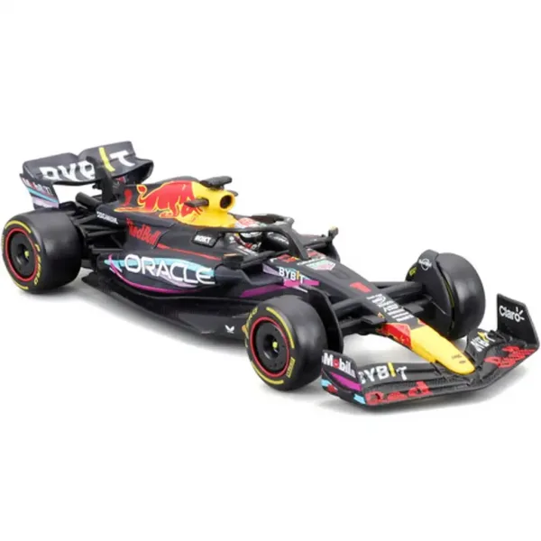 Bburago: Red Bull RB19 F1 dirkalnik kovinski avtomodel 1/43 (Max Verstappen #1, posebna izdaja Miami GP, s čelado) slika 2