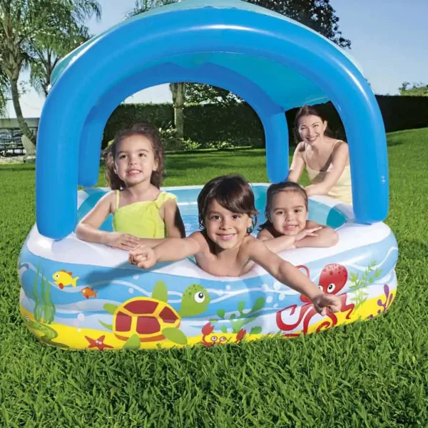 Bestway: Beach Buddy™ otroški bazen s senčnikom 140 x 140 x 114 cm slika 5