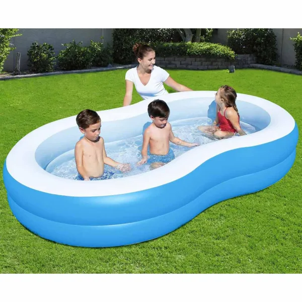 Bestway: Družinski bazen Laguna, ovalni z dvema obročema, 262 x 157 x 46 cm slika 2