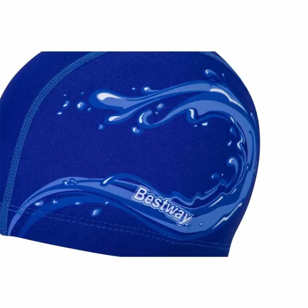 Bestway: Elegantna in raztegljiva Premium™ tekstilna kopalna kapa za otroke od 14. leta starosti naprej. slika 3