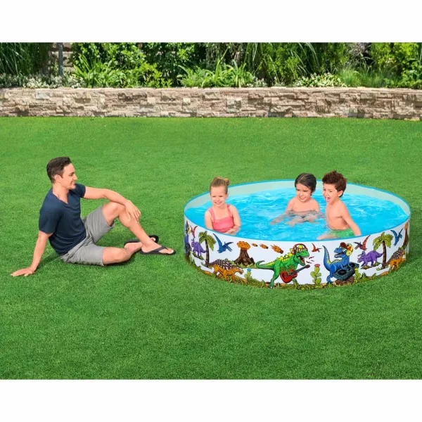 Bestway: Fill n Fun™ trdi bazen z dinozavri Ø 183 x 38 cm slika 2