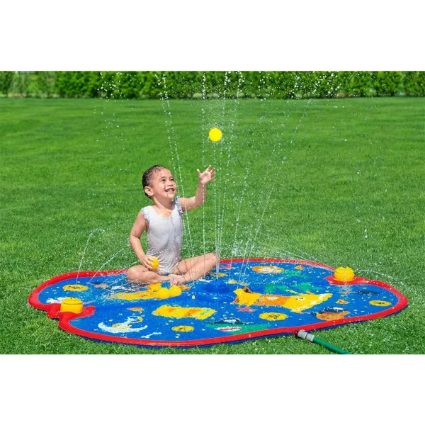 Bestway: Piratski otroški bazen z vodnim pršenjem 170x140cm slika 4