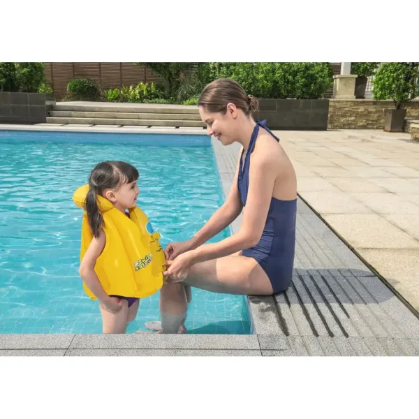 Bestway: Swim Safe - Napihljiv otroški plavalni jopič 51x46cm slika 2
