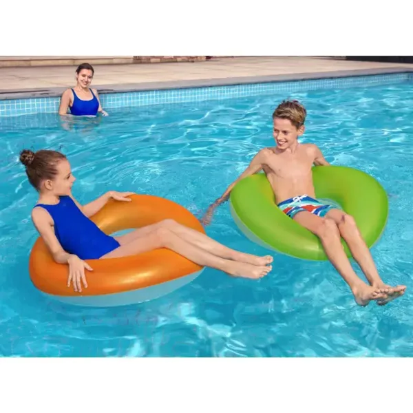 Bestway: mat napihljiv plavalni obroč z neonskim vzorcem, v dveh različicah, 91 cm, 1 kos slika 4