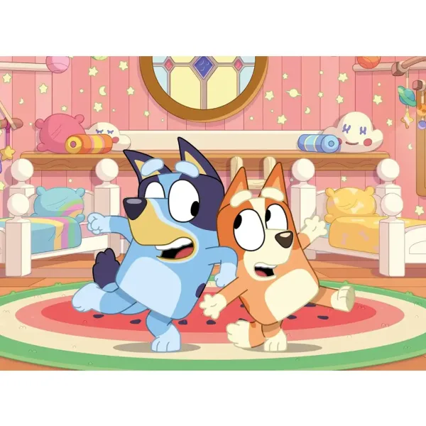 Bluey 2 v 1, 24-delni Eco mini puzzle in pobarvanka 35x25 cm - Lisciani slika 2