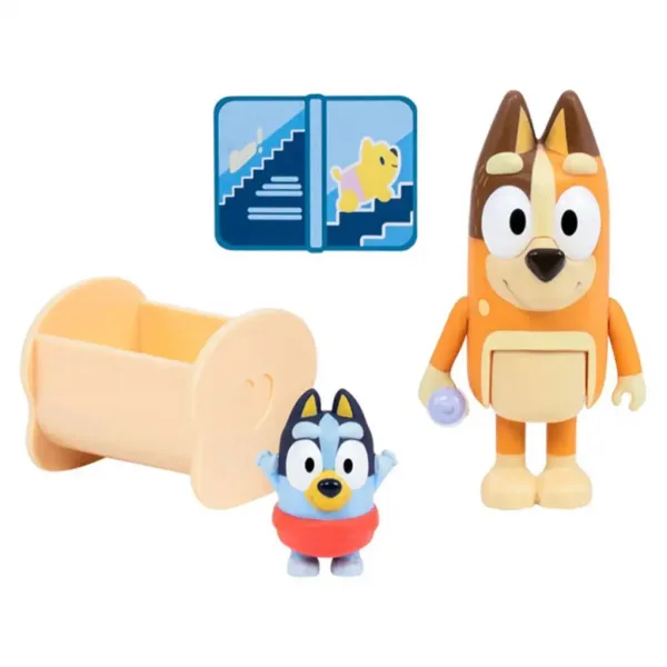 Bluey: Dvojni paket figuric - Baby Bluey in Chilli slika 2