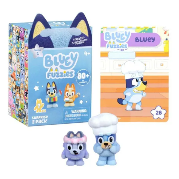 Bluey Fuzzies paket presenečenja z dvema figuricama slika 2