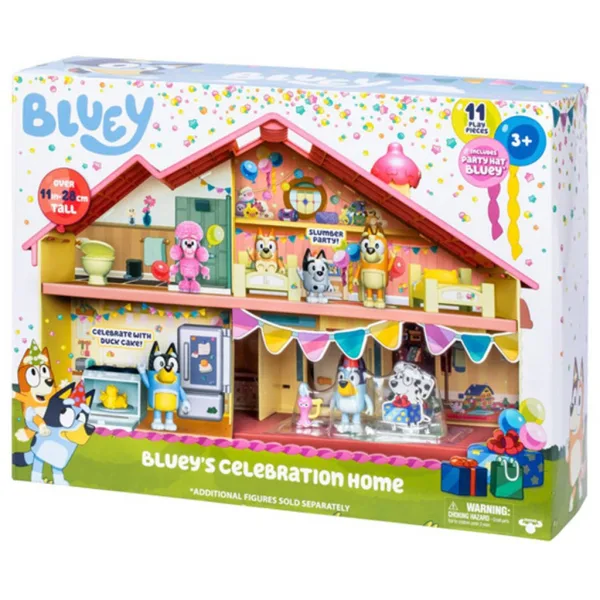 Bluey: Praznični družinski hišni komplet z Bluey figuro v praznični obleki slika 2