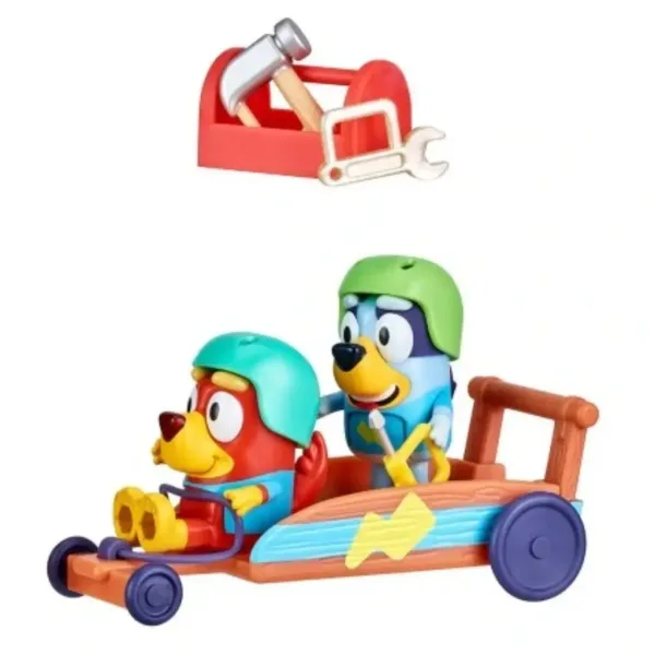 Bluey gokart szett z 2 figurama slika 2
