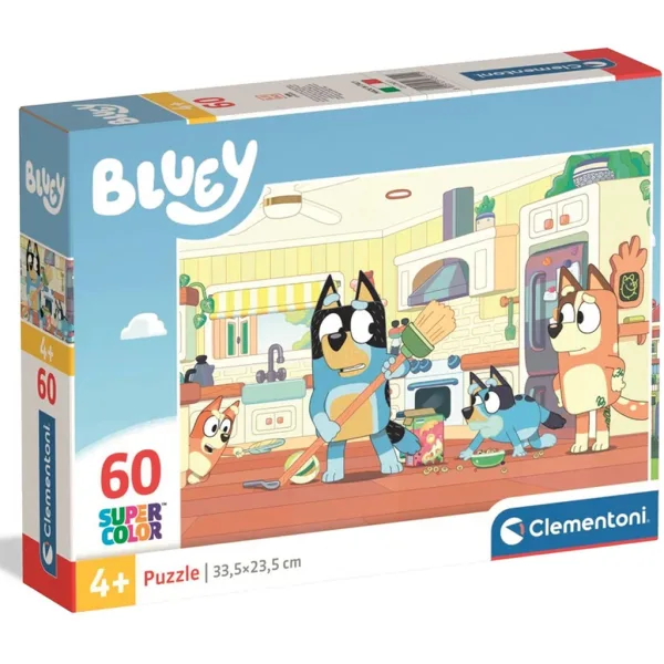 Bluey v kuhinji, 60-delna Supercolor sestavljanka - Clementoni slika 1