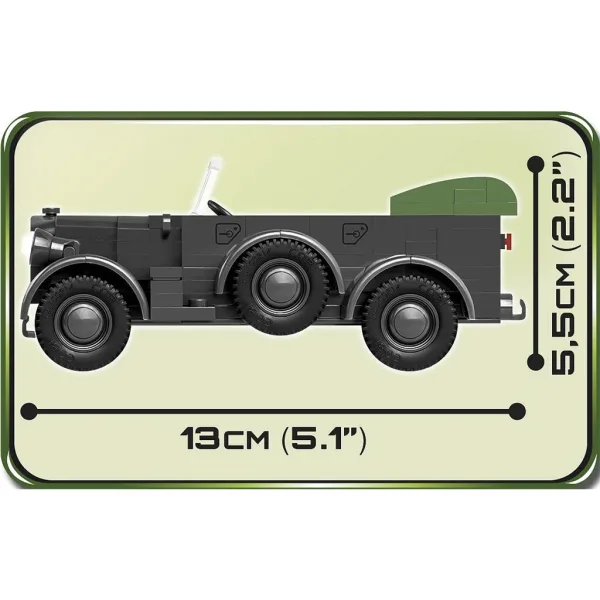 COBI: 1937 Horch 901 kfz.15 vojaško vozilo gradbeni komplet (2405) slika 3
