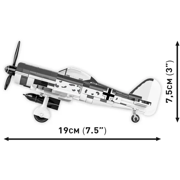 COBI: 2. svetovna vojna Focke-Wulf FW 190 F-8 sestavljivi komplet (5871) slika 4