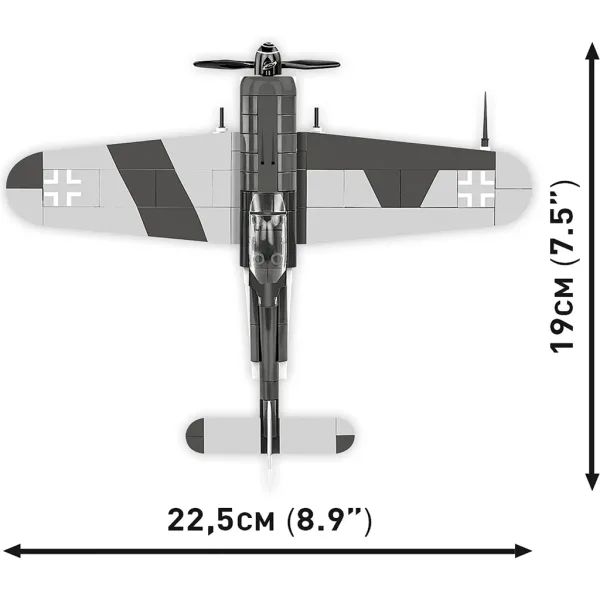 COBI: 2. svetovna vojna Focke-Wulf FW 190 F-8 sestavljivi komplet (5871) slika 5