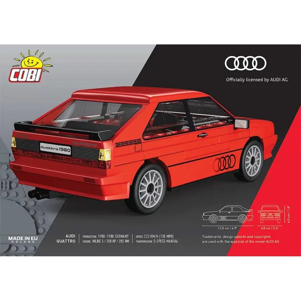 COBI: Audi Quattro 1980 - igrača za sestavljanje avtomobila (24664) slika 2