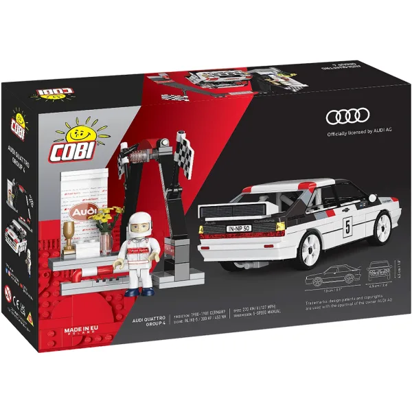 COBI: Audi Quattro Group 4 sestavljalna avtomobilska igrača (24666) slika 5