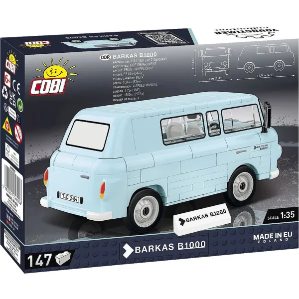 COBI: Barkas B1000 minibus komplet za sestavljanje (24600) slika 3