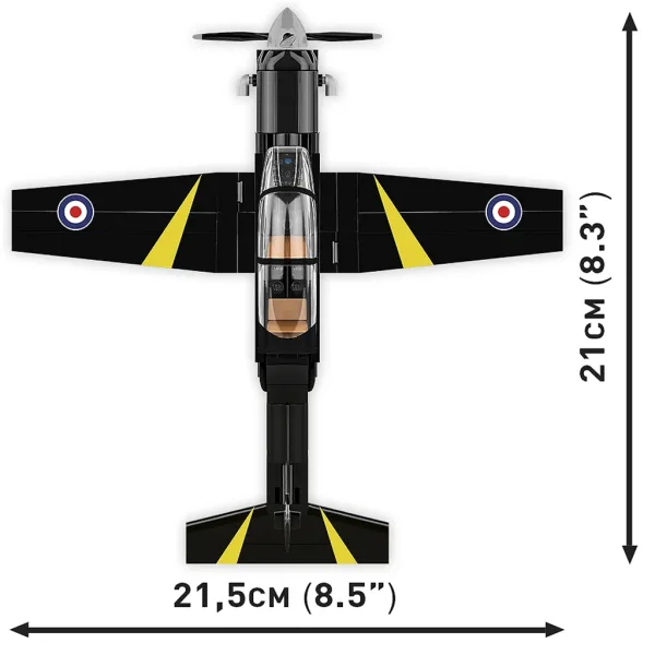 COBI: Beechcraft T-6 Texan II črna konstrukcijska igrača (26626) slika 4