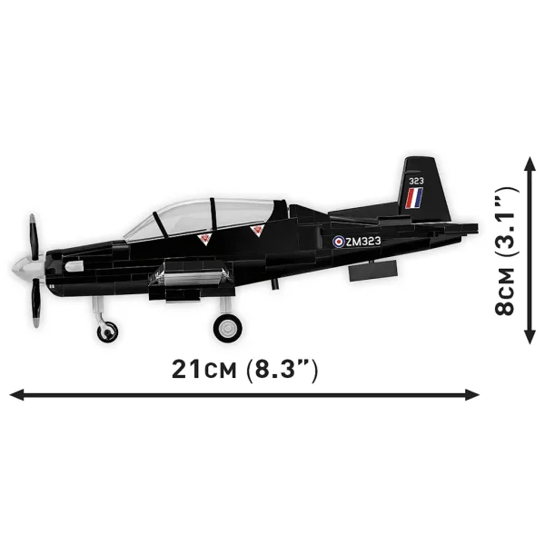 COBI: Beechcraft T-6 Texan II črna konstrukcijska igrača (26626) slika 5