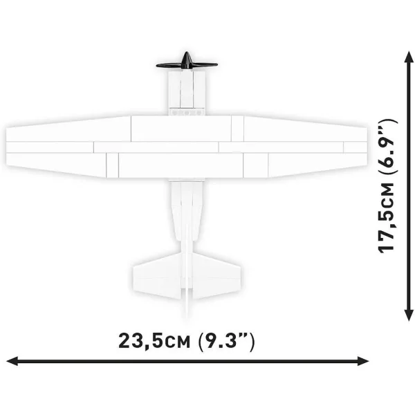 COBI: Cessna 172 Skyhawk bela gradbena igrača (26620) slika 5