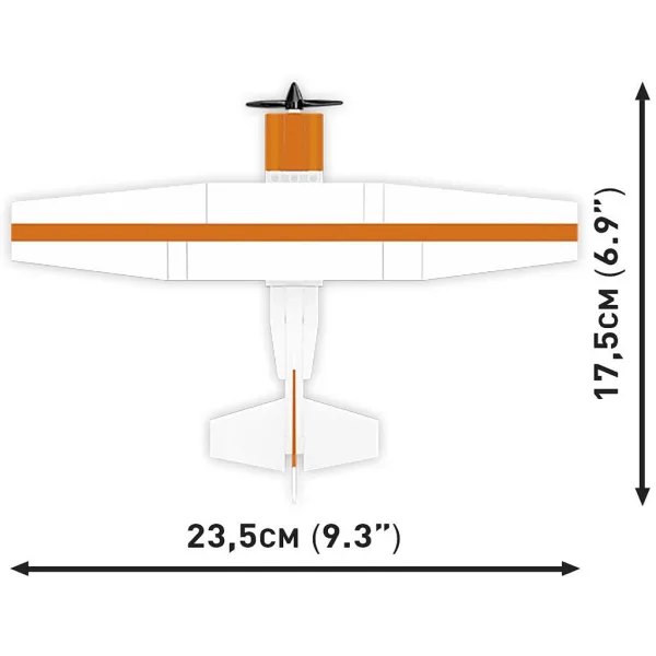 COBI: Cessna 172 Skyhawk oranžno-bela gradbena igrača (26623) slika 5