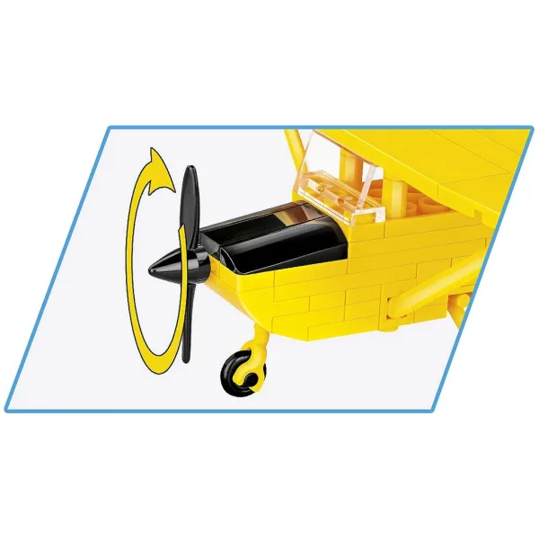 COBI: Cessna 172 Skyhawk rumena gradbena igrača (26621) slika 3