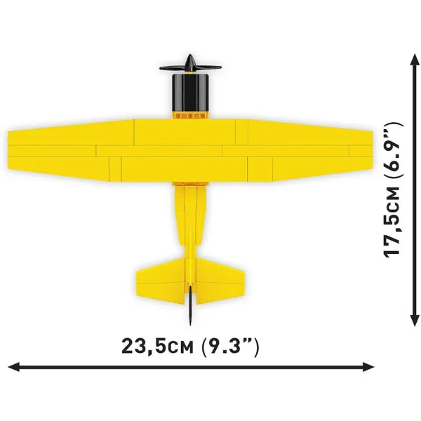 COBI: Cessna 172 Skyhawk rumena gradbena igrača (26621) slika 5