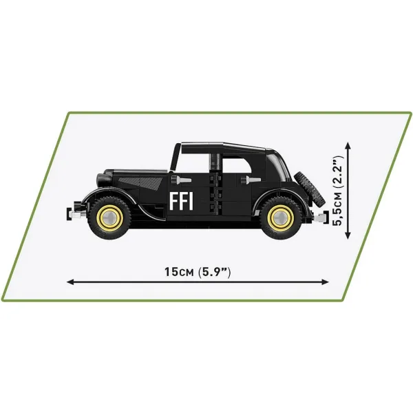 COBI: Citroën Traction 11CV BL avtomobilski konstrukcijski set (2266) slika 3