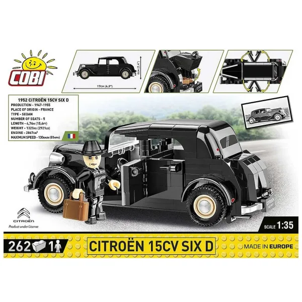 COBI: Citroen 15CV SIX D avtomobilski gradbeni komplet (2267) slika 2