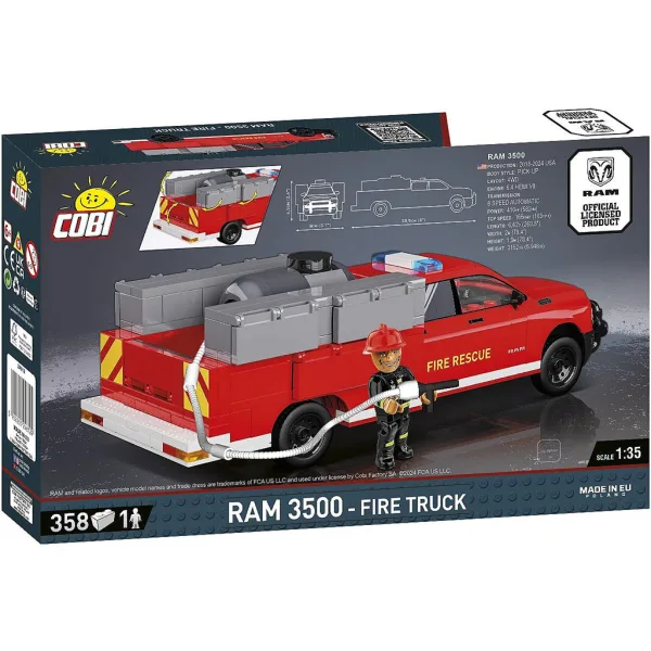 COBI: Dodge RAM 3500 gasilski tovornjak gradbeni komplet (24612) slika 3