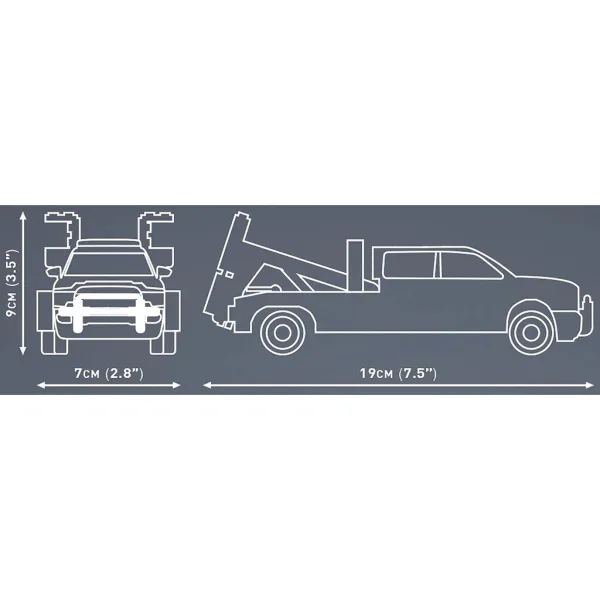 COBI: Dodge RAM 3500 vlečno vozilo - komplet za sestavljanje (24611) slika 5