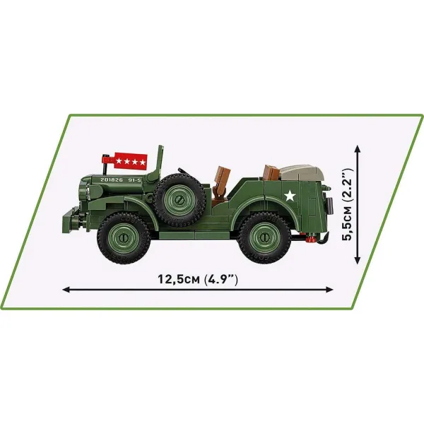 COBI: Dodge WC-56 Command Car vojaško vozilo sestavljanka (3111) slika 3
