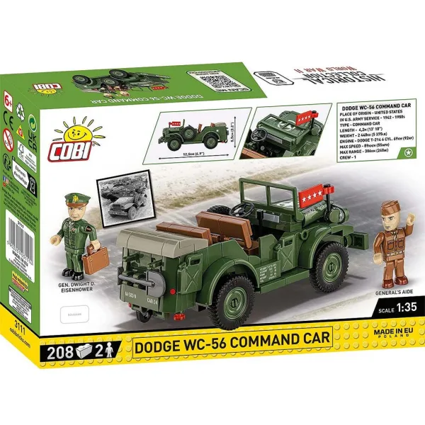 COBI: Dodge WC-56 Command Car vojaško vozilo sestavljanka (3111) slika 5