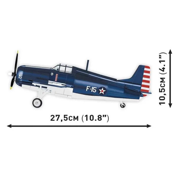 COBI: F4F Wildcat – Northrop Grumman sestavljanka letala (5731) slika 6