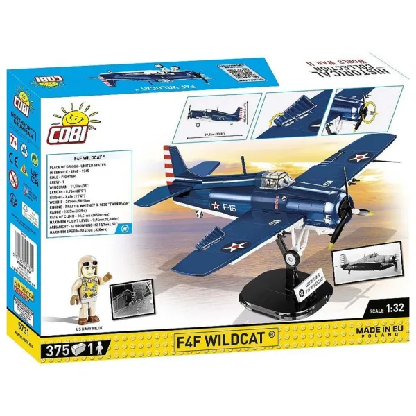 COBI: F4F Wildcat – Northrop Grumman sestavljanka letala (5731) slika 8