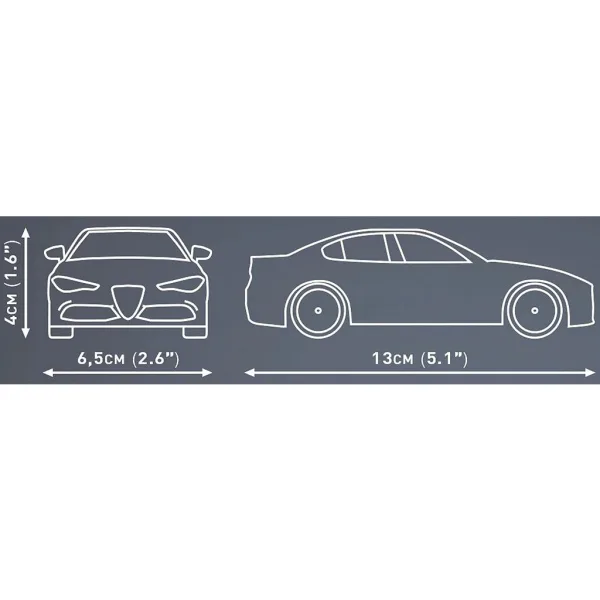 COBI: Gradbeni komplet Alfa Romeo Giulia Quadrifoglio zelene barve (24605) slika 3