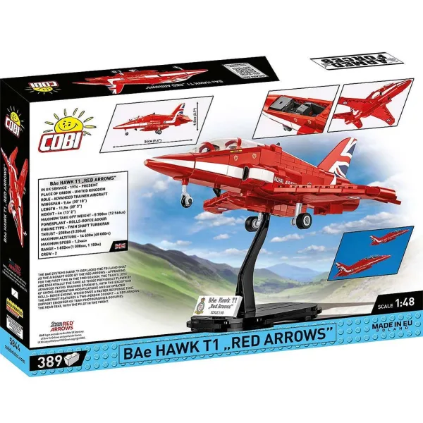 COBI: Gradbeni komplet letala BAe Hawk T1 "Red Arrows" (5844) slika 9