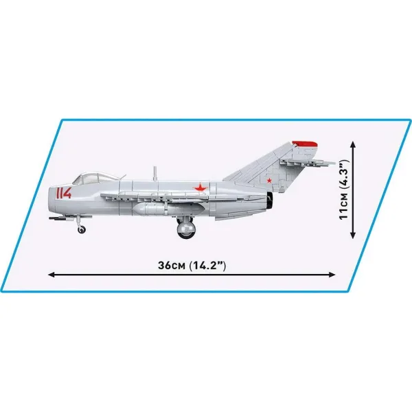 COBI: Gradbeni komplet lovskega letala MiG-17 (5823) slika 6